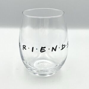 Friends‎ TV Show 2021 Stemless Wine Glass 20oz Logo Warner Bros Silver Buffalo